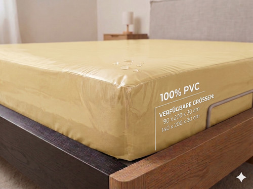 Housse matelas pvc jaune - housse,