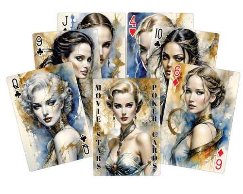 Cartes poker movie stars - cartes,