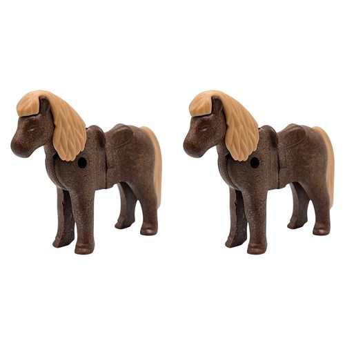 Playmobil poneys marron - playmobil, 2
