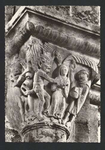 Cpsm chapiteau vezelay le - -,