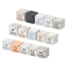 15 Pcs Element Cube 10mm Unique Metal Cube Periodic Table