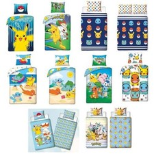 Pokemon Set Housse de Couette Enfants Literie Pikachu - Simple / Double -