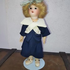 Porcelain doll type Blueberry 27cm SFBJ 60 8/0 fixed look black eyes