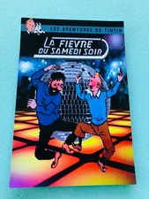 CARTE POSTALE 15X10 TINTIN HOMMAGE A HERGE PARODIQUE PASTICHE FIEVRE DU SAMEDI