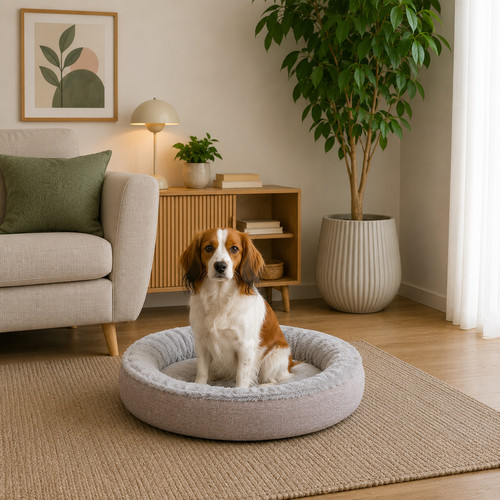Panier rond pour chien forme - rond,