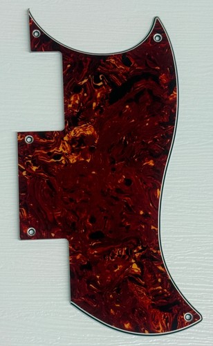 Red tortoise pickguard scratch - tortoise,