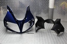 2004 Suzuki SV1000S BLUE FRONT UPPER NOSE FAIRING W/ GAUGE TRIM FAIRING