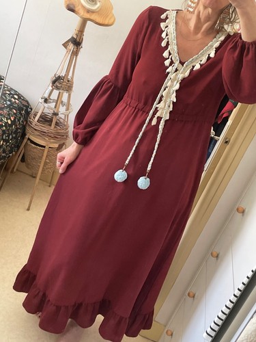 Robe longue bohème lili rose - longue,