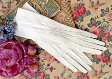 OLD PAIR OF WOMEN'S GLOVES "Alexandra/Goat" in kid 19th century, size 6 3/4