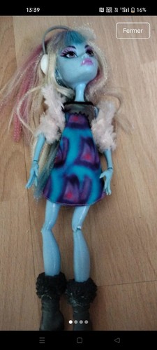 Monster high poupée bleue - high,