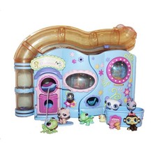 Pet Playhouse House for Little Petshop + 6 Petshop Characters / Animals