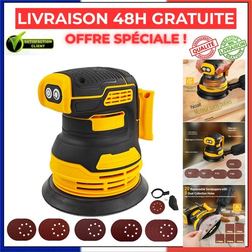 Ponceuse orbitale sans - , fil