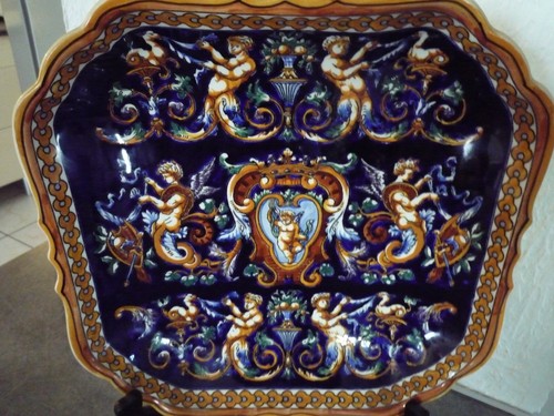 Plat porcelaine gien - plat, de