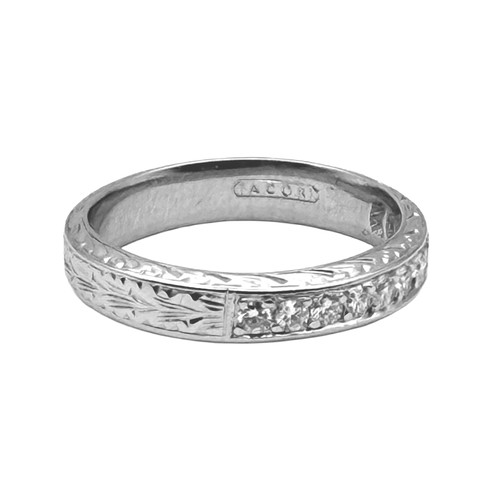 Tacori diamond platinum band - tacori,