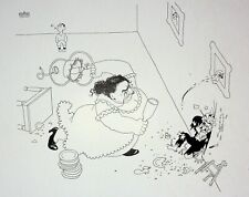 [HUMOR] Albert DUBOUT: A Dominating Woman, Signed LITHOGRAPH, 1944