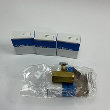 4 qty Deltrol Fluid Products Pneu-Trol N25BK 3/8” NPTF F-F Needle Valve 10000-88