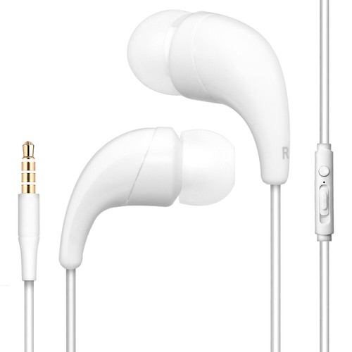 White color 5mm earphones - white,