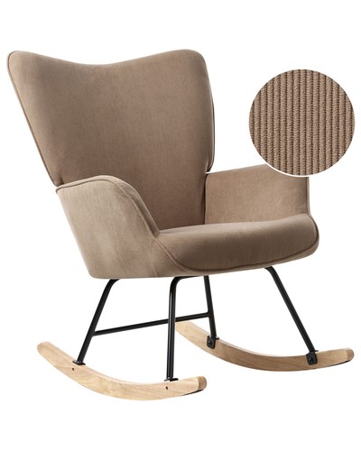 Fauteuil bascule velours - en,