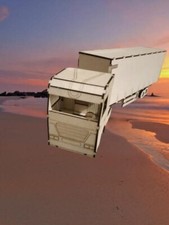 camion 3d réalise en bois une