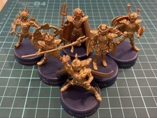 Saint Seiya Gold Figure Set of 6 Plastic Characters Rare Used