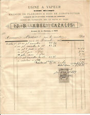 Dax (40) Invoice 1889.Abel Cazalis.Planks and timber.