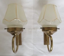 PAIRE APPLIQUES MURALES ART