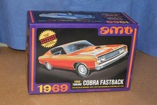 AMT 1:25 1969 Ford Torino Cobra Fastback Model Kit, Complete, Unbuilt Open Box