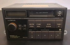 Vintage Toyota AM FM Cassette Stereo Radio Double DIN 86120-32130 5635 80's FJ