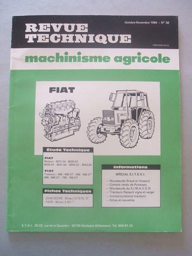 Revue technique tracteur fiat - tracteur,