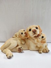 Statuette labrador avec bébé