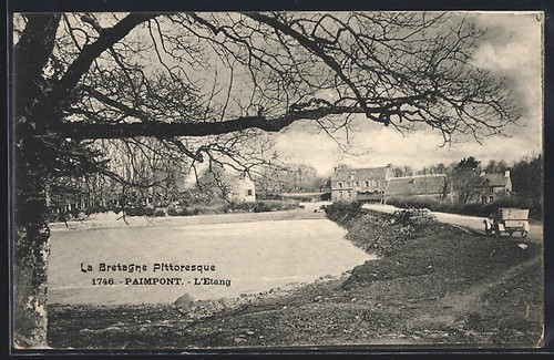 Cpa paimpont étang - paimpont,, l´Étang
