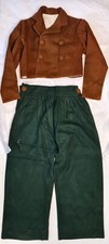 Antique Boys Suit Cross Jacket & Pants Fir Green & Burnt Bread