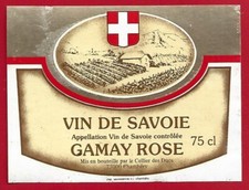 114-20 wine label SAVOIE GAMAY ROSÉ Cellier des DUCS Chambéry