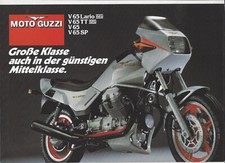 Moto Guzzi V65 and V65 Lario TT SP around 1984/'85 brochure brochure depliant