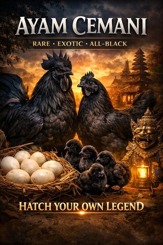 Ayam cemani hatching - ayam,
