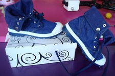 BASKET HAUTE SNICKERS BLEU