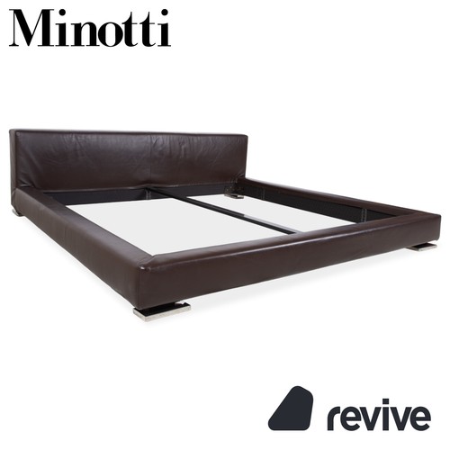 Minotti moore leather bed - moore,