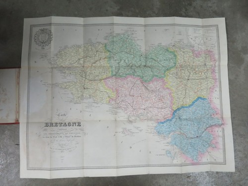 Carte routière bretagne - routière, de