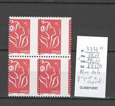 France -Yvert 3734** - bloc de 4 - Piqure a cheval - Lamouche