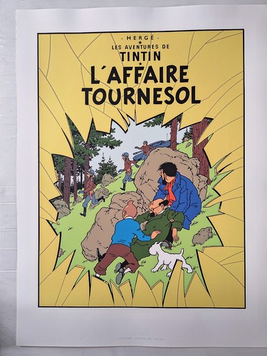 Hergé sérigraphie tintin - tintin,