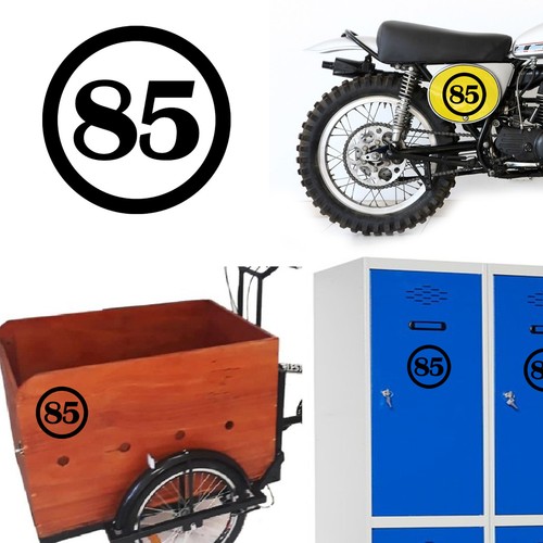 Numéro autocollant en - numéro,