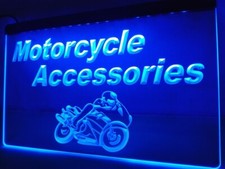 Panneau lumineux néon LED pour affichage d'accessoires de moto ouvert pour vi...