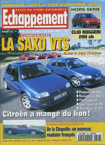 Echappement 346 06 1996 - echappement, 15/06/1996