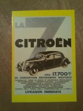 carte postale publicitaire Voiture automobile Citroën 1932 Éd 1980