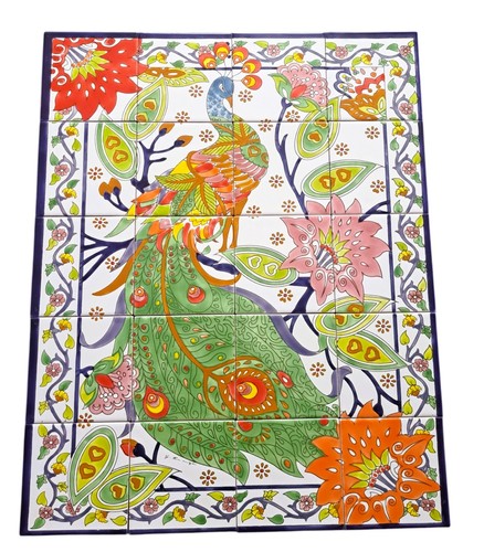 Tableau carreaux peints - tableau,