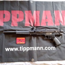 Tippmann 68 Special Vintage Paintball Gun With Patch & 48" × 24" Tippmann Banner