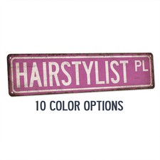 Hairstylist Street Sign Gift for Hairstylist Beauty Salon Barber 104180021032