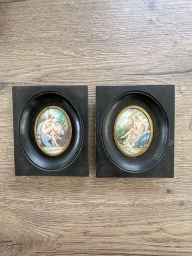 Ancienne paire peintures - de,