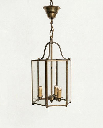 Lanterne lustre hexagonale - lanterne,