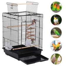 Cage à Oiseaux avec Corde de Jouet Cage pour Perruche Canari Calopsitte Conure
